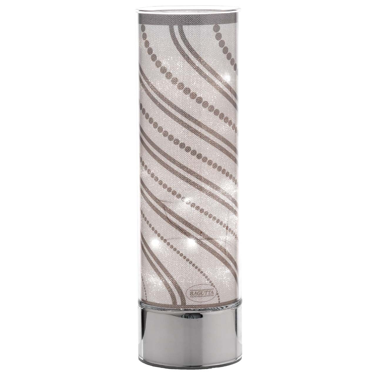 LAMPADA IN VETRO H. 30 CON DECORO TORCIGLIONE